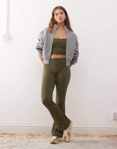 Weekday - Ensemble sans coutures à assortir - Kaki - view 1