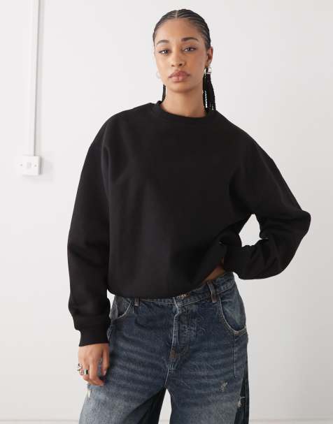 Weekday Essence sweatshirt in black 