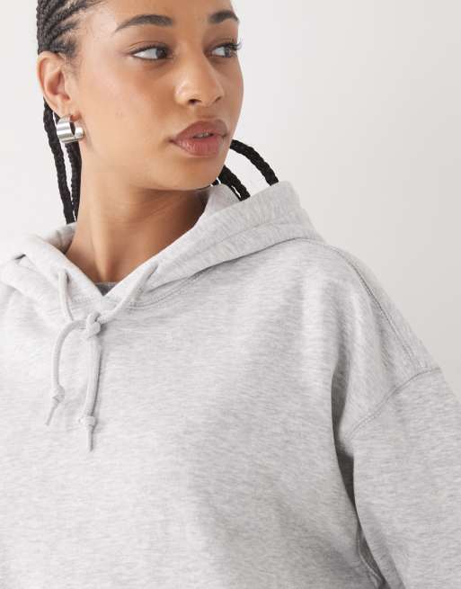 Weekday Essence hoodie in grey ASOS