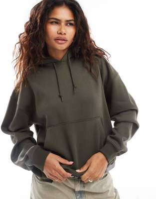 Essence hoodie in khaki-Green