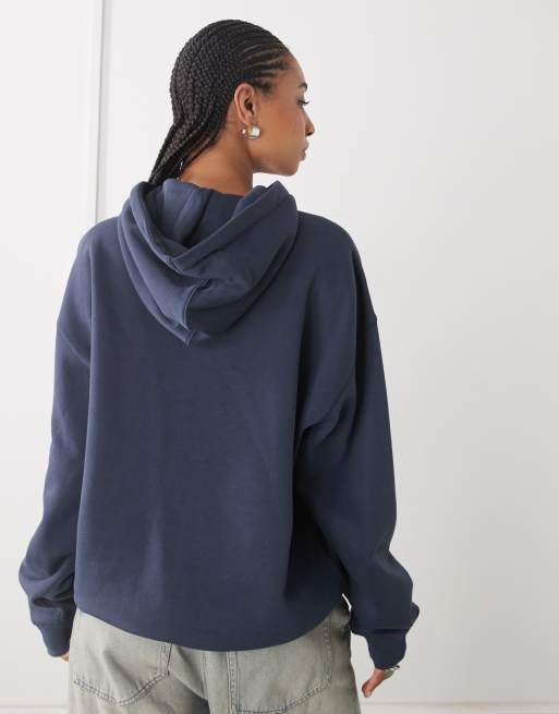 Weekday Essence hoodie in navy