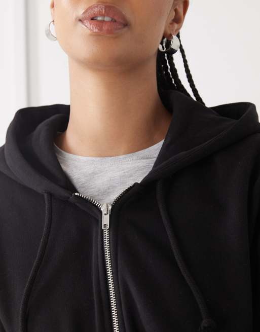 Weekday – Essence – Kapuzenjacke in Schwarz, 4 von 4