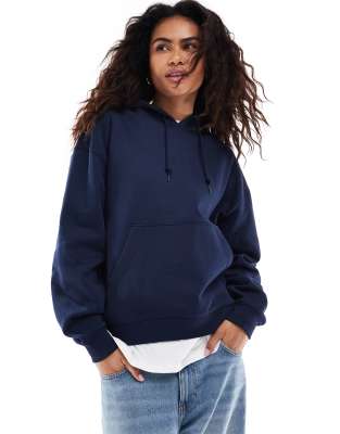 Weekday - Essence - Kapuzenpullover in Marineblau