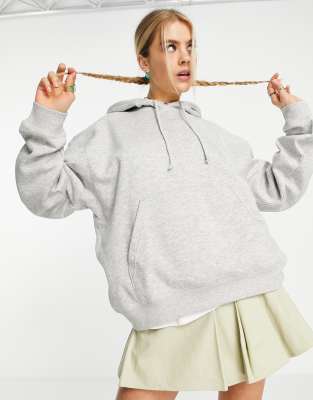 Weekday Scuba Oversized Hoodie In Gray