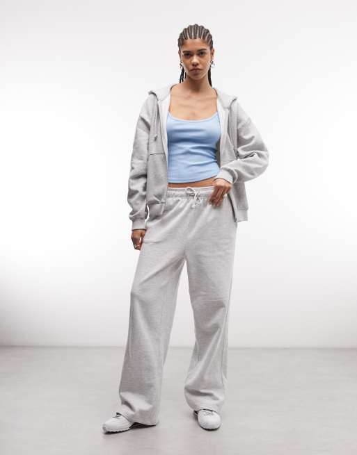 Weekday - Essence - Standaard hoodie met rits in grijs, 3 van 4
