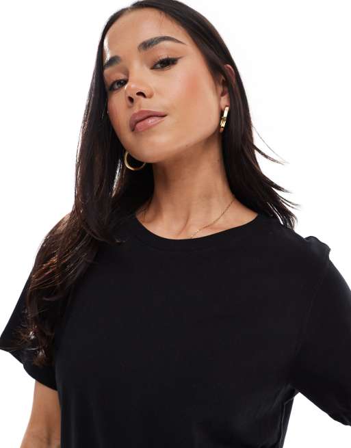 Weekday Essence standard t-shirt in black | ASOS