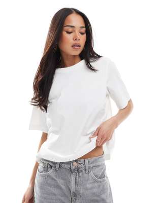 Weekday Essence standard t-shirt in white