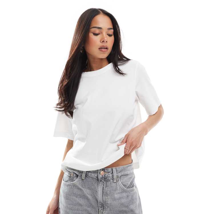 売れ筋商品|||ウィークデイ Tシャツ レディース トップス ESSENCE STANDARD  - Basic T-shirt - white 204719381-1-white?$n_750w$&wid