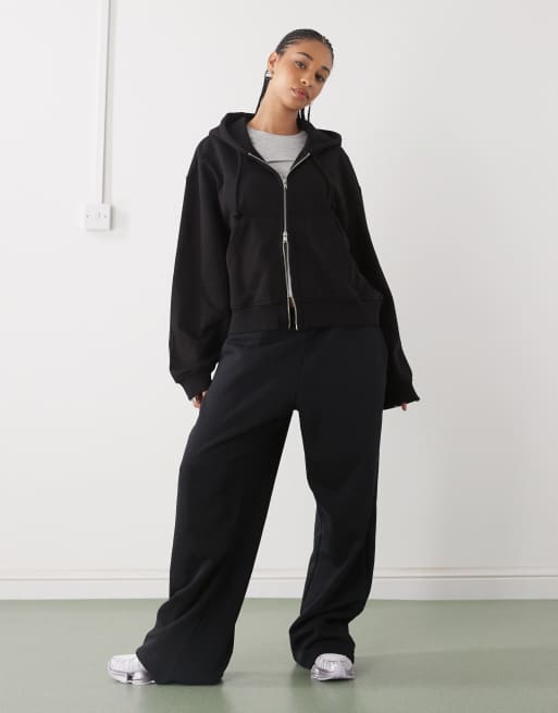 Weekday - Essence - Sweat à capuche zippé - Noir, 2 de 4