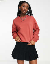 Threadbare Plus Dixie oversized sweater in chocolate brown | ASOS