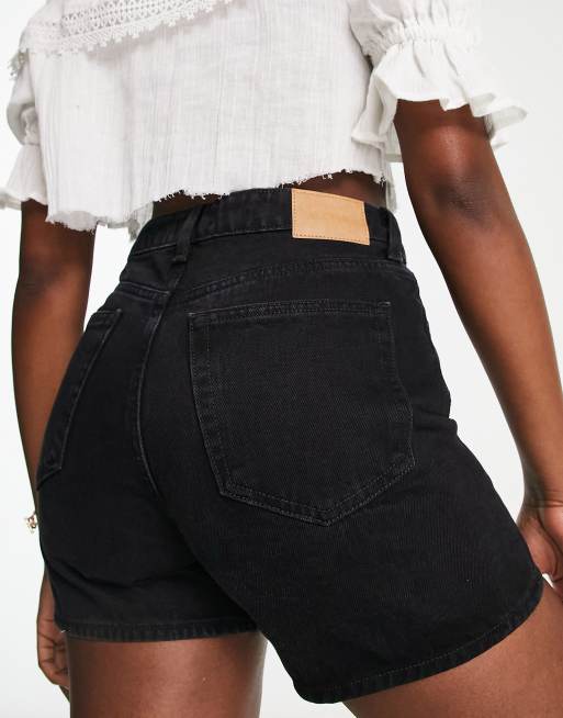 High waisted ruffle denim on sale shorts