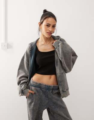 Generico Felpa Con Cappuccio E Cerniera Donna - Oversize Comfortevole Con Tasche, Sportiva Autunno