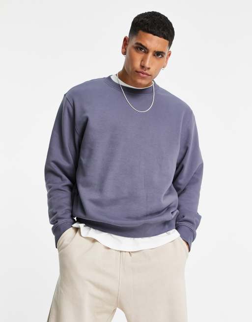 Weekday - Felpa standard blu