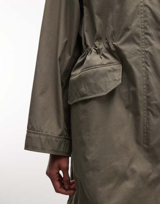 Weekday – Festival – Kakifärgad, tvättad, mellanlång parkas, 3 av 4