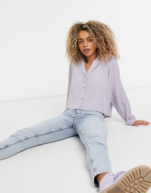Weekday Filippa blouse in lilac