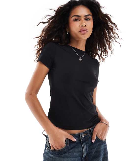Weekday - Fine - Sort t-shirt
