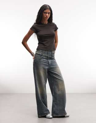 Weekday Fitted T-shirt In Black