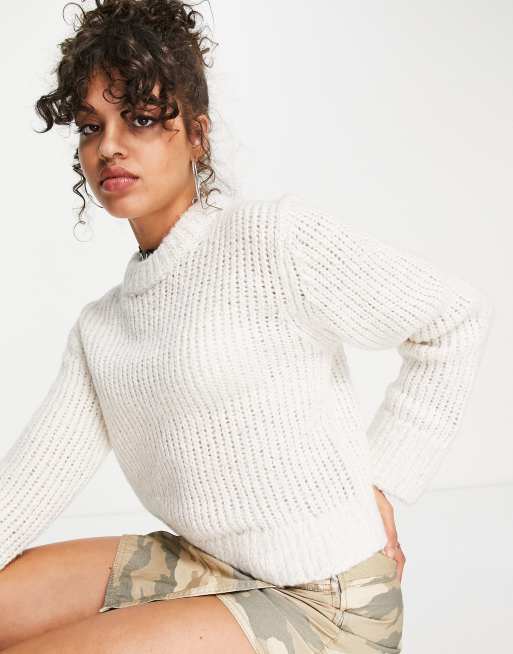 Cream shop slouchy jumper