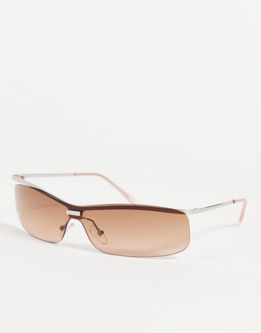 Weekday float sunglasses in brown