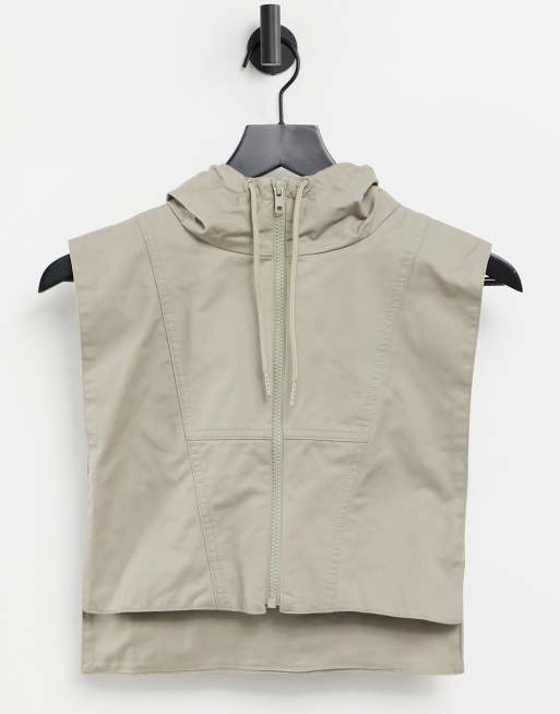 Weekday - Flow - Tour de cou à capuche en coton - Beige - BEIGE