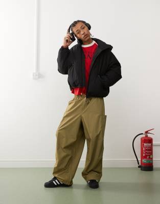 Weekday Weekday Floyd bomber puffer coat in black