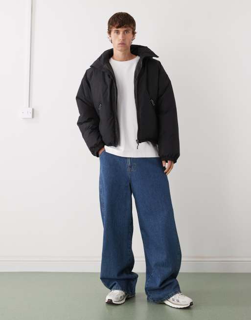 Weekday Floyd puffer jacket in black