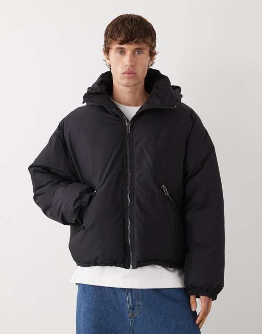 Weekday – Floyd – Wattierte Bomberjacke in Schwarz
