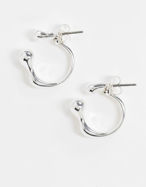 Sterling silver sale barbell earrings