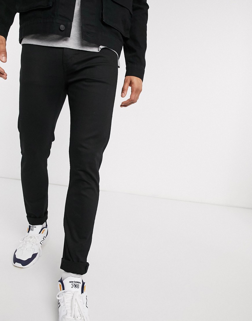 Weekday - Form - Jeans skinny lavaggio nero Stay