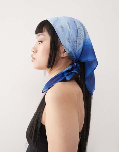 Weekday - Foulard à imprimé bandana - Bleu - view 1
