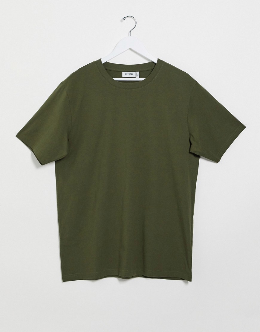 Weekday Frank T-shirt in Green