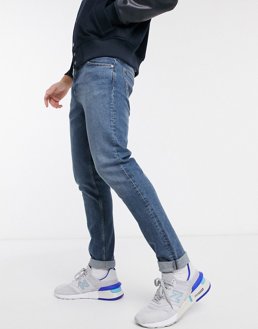 Weekday - Friday - Smalle jeans in blauw