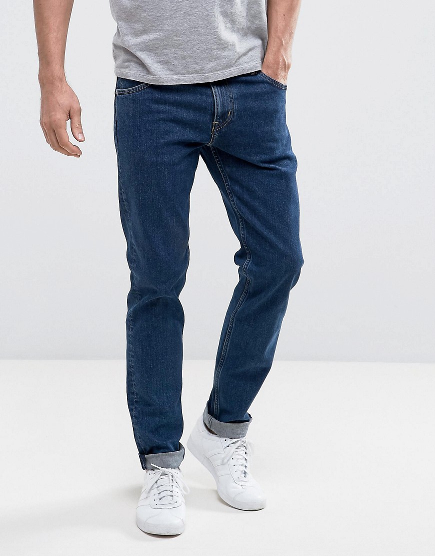 Weekday - Friday - Smalle jeans met standaard wassing-Blauw