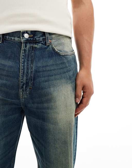 Weekday – Galaxy – Blå, lediga och baggy jeans i kraftig tvätt, 3 av 5