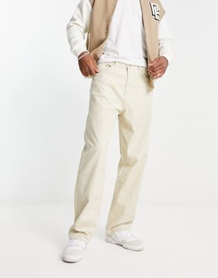 Weekday galaxy cord trousers in beige - ASOS Price Checker