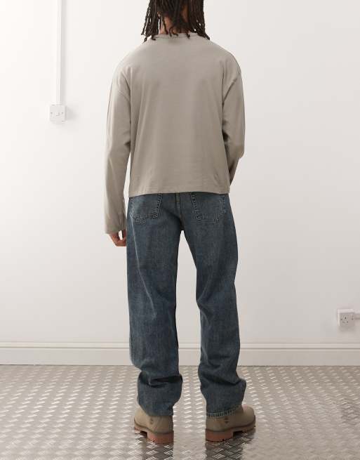 Weekday - Galaxy - Jean baggy ample - Bleu délavé, 3 de 5