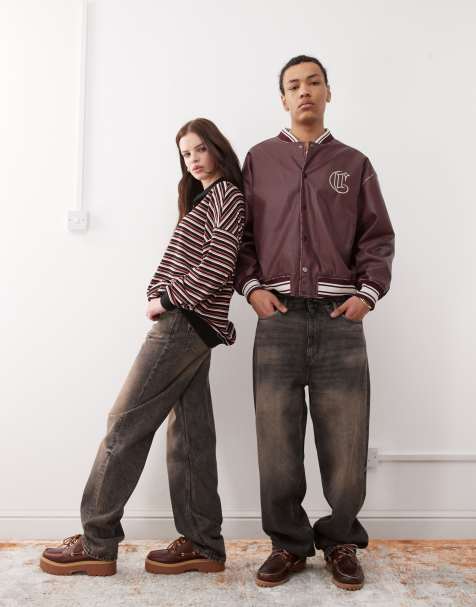 Weekday - Galaxy - Jeans unisex ampi lavaggio nero effetto sporco ruggine - view 1