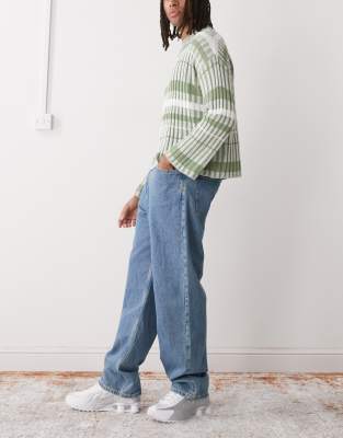 Weekday Galaxy Loose Fit Baggy Jeans In Blue