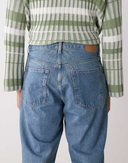 Weekday Galaxy loose fit baggy jeans in classic blue wash, 5 of 5