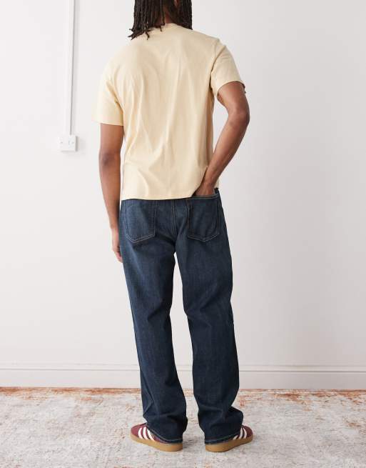 Weekday Galaxy loose fit baggy jeans in dark blue wash, 3 of 5