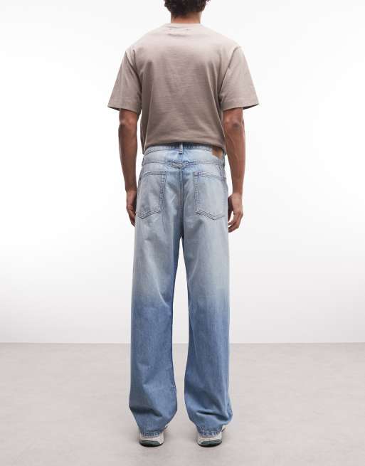 Weekday Galaxy loose fit baggy jeans in faded blue wash, 3 of 5