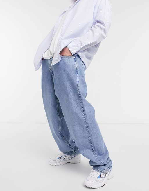 BAGGY FIT JEANS - Light blue