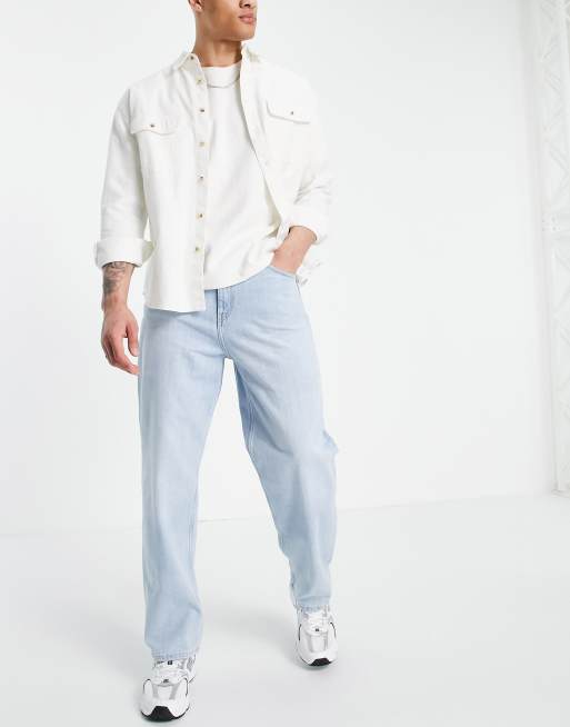 Weekday Galaxy loose fit jeans in Lula Blue, 2 of 4