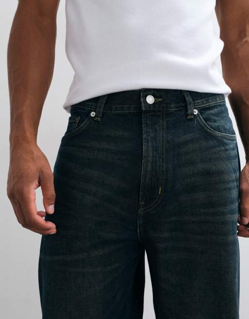 Weekday - Galaxy - Losse baggy jeans in donkerblauwe wassing, 2 van 5