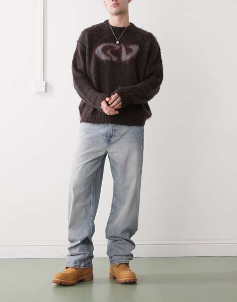 Weekday - Galaxy - Posede jeans i lyseblå vask i løstsiddende pasform - view 1