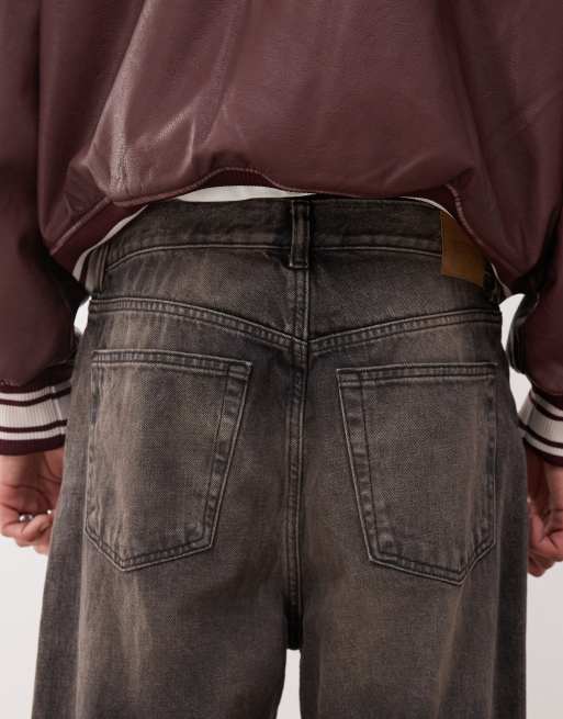 Weekday - Galaxy - Unisex - Sorte jeans med poset pasform og slidt rustfarvet vask, 4 af 5