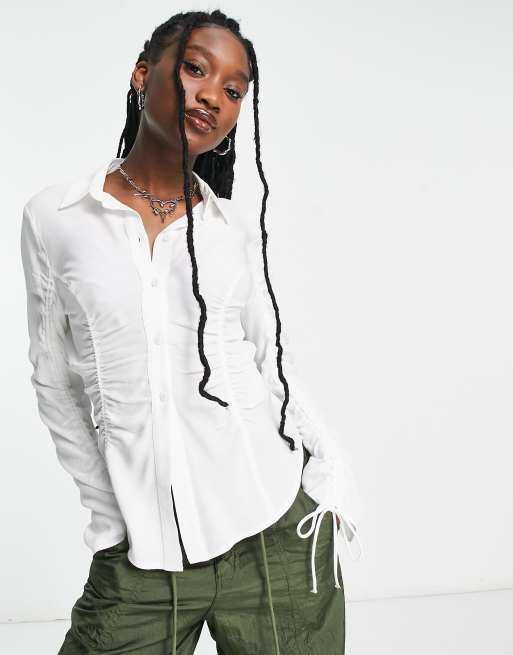 Ruched blouses sale