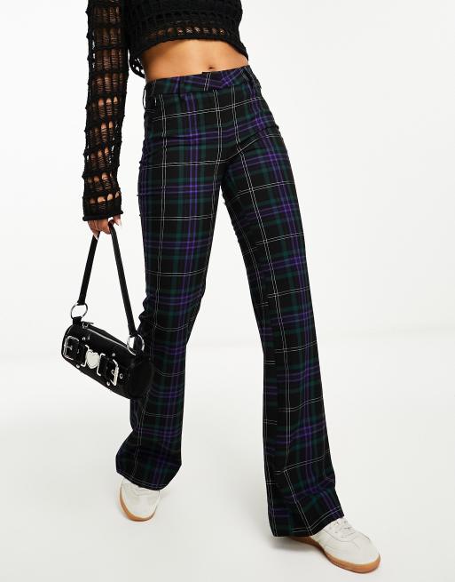 Weekday - Geruite flare-broek met lage taille, 4 van 4