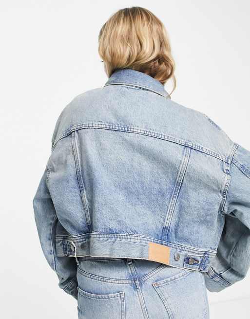 【SPERONE】24FW★ Gideon Line Washing Trucker Jacket Weekday Gideon trucker jacket in washed light blue - part of