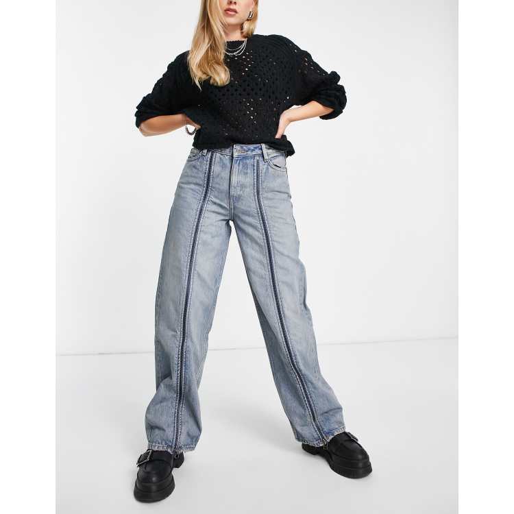 【FEPL】23SS★ Sweep one-tuck washing denim pants Denim Power Fog Wash – ShirtsNThingsAZ